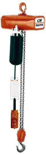 CM - 1/4 Ton Capacity, 16 FPM Lift Speed, Electric Chain Hoist - 10' Max Lift - All Tool & Supply