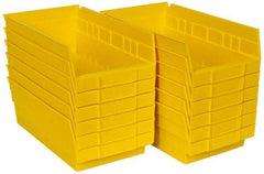 Akro-Mils - 11-5/8" Deep, Yellow Hopper Shelf Bin - 4" High x 6-5/8" Wide x 11-5/8" Long - All Tool & Supply