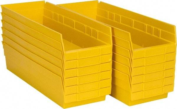 Akro-Mils - 17-7/8" Deep, Yellow Hopper Shelf Bin - 4" High x 6-5/8" Wide x 17-7/8" Long - All Tool & Supply