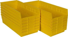 Akro-Mils - 17-7/8" Deep, Yellow Hopper Shelf Bin - 4" High x 8-3/8" Wide x 17-7/8" Long - All Tool & Supply