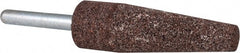 Grier Abrasives - 3/4 x 2-1/2" Head Diam x Thickness, A1, Cone, Aluminum Oxide Mounted Point - All Tool & Supply