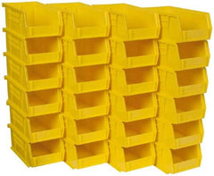 Akro-Mils - 10 Lb. Load Capacity, 7-3/8" Deep, Yellow Polymer Hopper Stacking Bin - 3" High x 4-1/8" Wide x 7-3/8" Long - All Tool & Supply