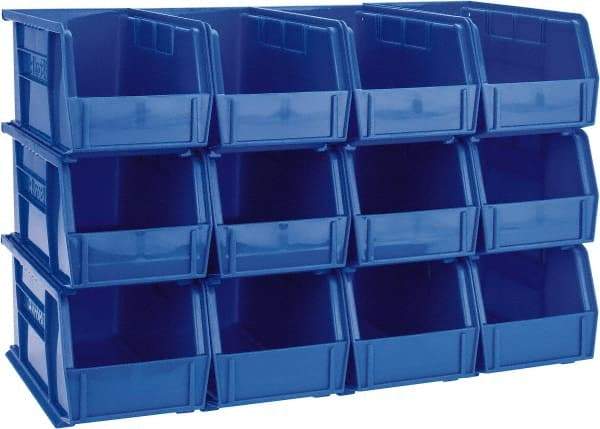 Akro-Mils - 30 Lb. Load Capacity, 10-7/8" Deep, Blue Polymer Hopper Stacking Bin - 5" High x 5-1/2" Wide x 10-7/8" Long - All Tool & Supply