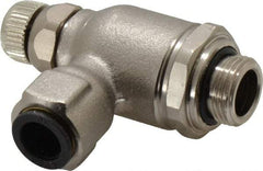 Legris - 10mm Tube OD x 3/8" BSPP Metal Flow Control Regulator - 0 to 145 psi, Buna Nitrile O-Ring & Treated Brass Material - All Tool & Supply