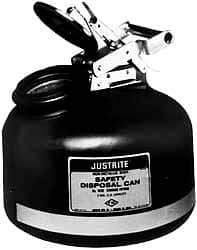 Justrite - Safety Disposal Cans Capacity (Gal.): 5.00 Material: Polyethylene - All Tool & Supply