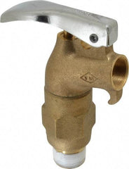 Justrite - 3/4" NPT Brass Rigid Drum Faucet - FM Approved, No Arrester, Self Closing - All Tool & Supply