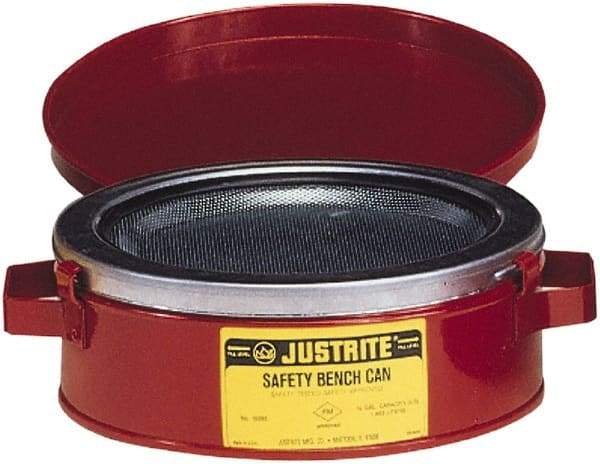 Justrite - Safety Bench Cans & Dip/Wash Tanks Type: Bench Can Capacity (Qt.): 1.00 - All Tool & Supply