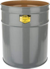 Justrite - 4-1/2 Gallon Fire Resistant Steel Drum - 11-7/8 Inch Outside Diameter, 13-1/4 Inch High, UL Standards - All Tool & Supply