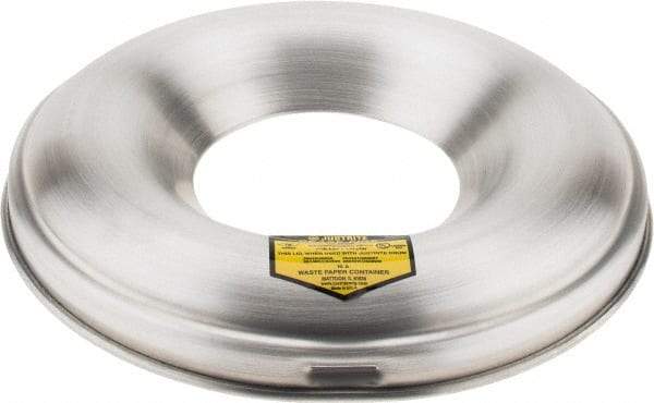 Justrite - Aluminum Steel Fire Resistant Head - 12 Inch Outside Diameter, 4.5 Gallon Complete Drum, 5 Inch Opening Diameter, FM and UL Standards - All Tool & Supply