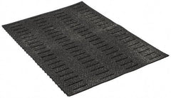 Wearwell - 3' Long x 2' Wide, Dry/Wet Environment, Anti-Fatigue Matting - Black, Vinyl with Vinyl Base, Beveled on 4 Sides - All Tool & Supply