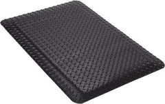 Wearwell - 3' Long x 2' Wide, Dry Environment, Anti-Fatigue Matting - Black, Vinyl with Nitrile Blend Base, Beveled on 4 Sides - All Tool & Supply