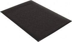 Wearwell - 3' Long x 2' Wide, Dry Environment, Anti-Fatigue Matting - Black, Vinyl with Vinyl Sponge Base, Rounded on 4 Sides - All Tool & Supply