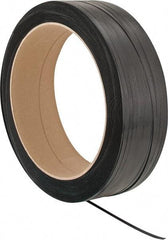 Made in USA - 9,000' Long x 1/2" Wide, Coil Case Polypropylene Strapping - 400 Lb Capacity, 0.018" Thick - All Tool & Supply