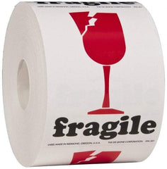 Made in USA - Fragile Shipping Label - 3" High x 4" Wide - All Tool & Supply