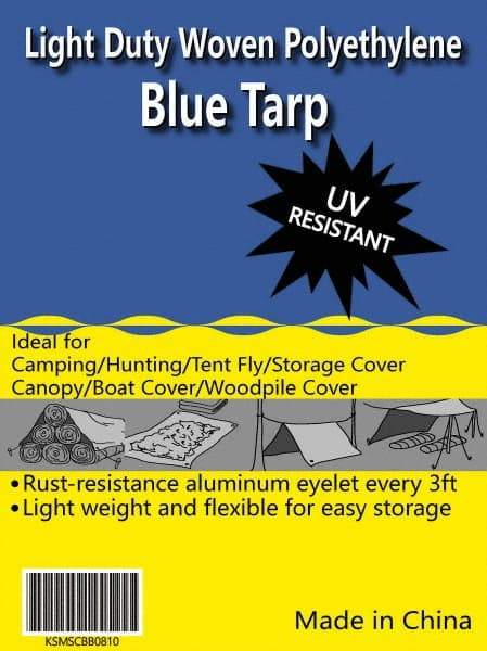 Value Collection - 20' Long x 12' Wide Polyethylene Tarp & Dust Cover - Blue - All Tool & Supply