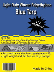 Value Collection - 40' Long x 20' Wide Polyethylene Tarp & Dust Cover - Blue - All Tool & Supply