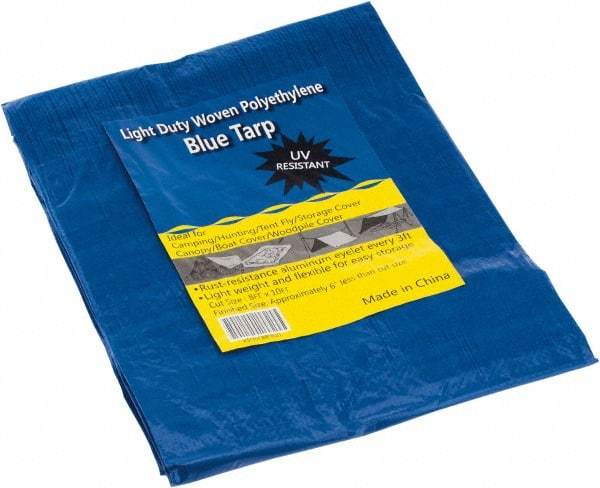 Value Collection - 10' Long x 8' Wide Polyethylene Tarp & Dust Cover - Blue - All Tool & Supply