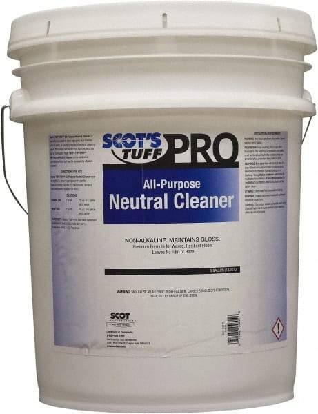 Scot's Tuff - 5 Gal Pail Cleaner - Use on Marble Terrazzo, Painted Surfaces, Tile, Varnished Wood - All Tool & Supply