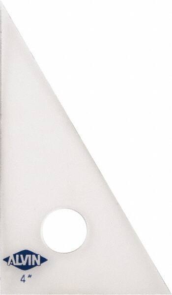 Alvin - 4 Inch Long, Styrene Plastic Triangles - All Tool & Supply