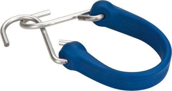 The Perfect Bungee - Heavy Duty Tie Down with S Hook - 12" OAL, Blue - All Tool & Supply