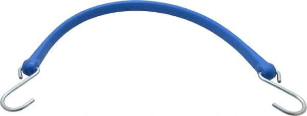 The Perfect Bungee - Heavy Duty Tie Down with S Hook - 24" OAL, Blue - All Tool & Supply