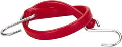 The Perfect Bungee - Heavy Duty Tie Down with S Hook - 24" OAL, Red - All Tool & Supply