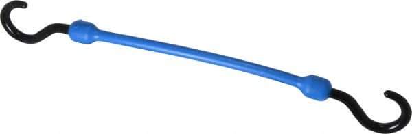 The Perfect Bungee - Light Duty Tie Down with Molded in Hooks - 12" OAL, Blue - All Tool & Supply