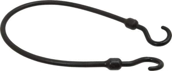 The Perfect Bungee - Light Duty Tie Down with Molded in Hooks - 24" OAL, Black - All Tool & Supply