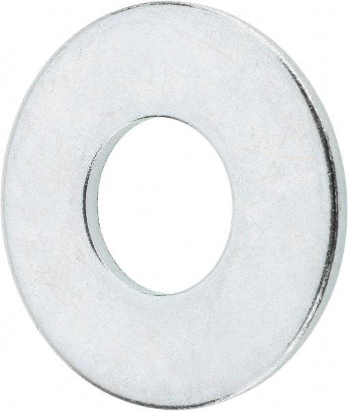 Value Collection - 9/16" Screw, Grade 2 Steel USS Flat Washer - 5/8" ID x 1-1/2" OD, 7/64" Thick, Zinc-Plated Finish - All Tool & Supply