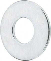 Value Collection - 9/16" Screw, Grade 2 Steel USS Flat Washer - 5/8" ID x 1-1/2" OD, 7/64" Thick, Zinc-Plated Finish - All Tool & Supply