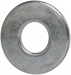 Value Collection - 7/8" Screw, Grade 2 Steel USS Flat Washer - 15/16" ID x 2-1/4" OD, 11/64" Thick, Zinc-Plated Finish - All Tool & Supply