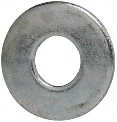 Value Collection - 1" Screw, Grade 2 Steel USS Flat Washer - 1.055" ID x 2.53" OD, 0.192" Thick, Zinc-Plated Finish - All Tool & Supply