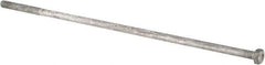 Value Collection - 7/8-9 Thread, 32mm Length Under Head, Steel Hex Head Bolt - Hot Dipped Galvanized Coated, UNC Thread, ASTM A307, Grade 2 - All Tool & Supply