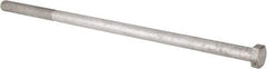 Value Collection - 1-8 Thread, 24" Length Under Head, Steel Hex Head Bolt - Hot Dipped Galvanized Coated, UNC Thread, ASTM A307, Grade 2 - All Tool & Supply