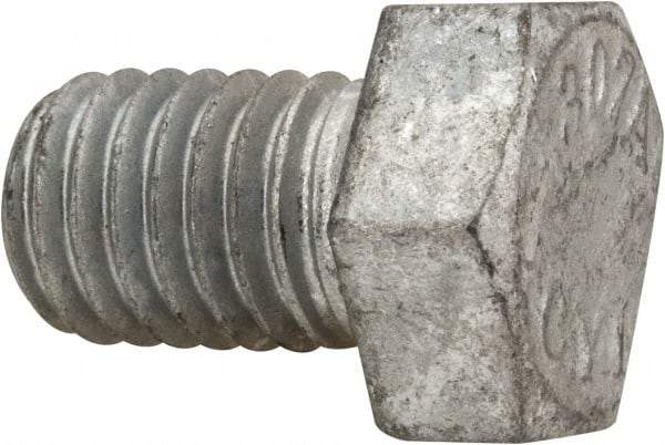 Value Collection - 1/2-13 Thread, 3/4" Length Under Head, Steel Hex Head Bolt - Hot Dipped Galvanized Coated, UNC Thread, ASTM A307, Grade 2 - All Tool & Supply