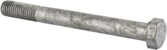 Value Collection - 5/8-11 Thread, 6" Length Under Head, Steel Hex Head Bolt - Hot Dipped Galvanized Coated, UNC Thread, ASTM A307, Grade 2 - All Tool & Supply