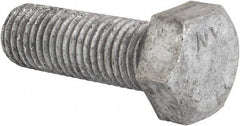 Value Collection - 3/4-10 Thread, 2-1/4" Length Under Head, Steel Hex Head Bolt - Hot Dipped Galvanized Coated, UNC Thread, ASTM A307, Grade 2 - All Tool & Supply