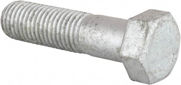 Value Collection - 3/4-10 Thread, 3" Length Under Head, Steel Hex Head Bolt - Hot Dipped Galvanized Coated, UNC Thread, ASTM A307, Grade 2 - All Tool & Supply