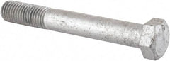 Value Collection - 3/4-10 Thread, 5-1/2" Length Under Head, Steel Hex Head Bolt - Hot Dipped Galvanized Coated, UNC Thread, ASTM A307, Grade 2 - All Tool & Supply