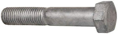 Value Collection - 7/8-9 Thread, 5" Length Under Head, Steel Hex Head Bolt - Hot Dipped Galvanized Coated, UNC Thread, ASTM A307, Grade 2 - All Tool & Supply