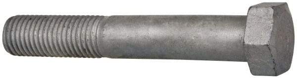 Value Collection - 7/8-9 Thread, 5-1/2" Length Under Head, Steel Hex Head Bolt - Hot Dipped Galvanized Coated, UNC Thread, ASTM A307, Grade 2 - All Tool & Supply