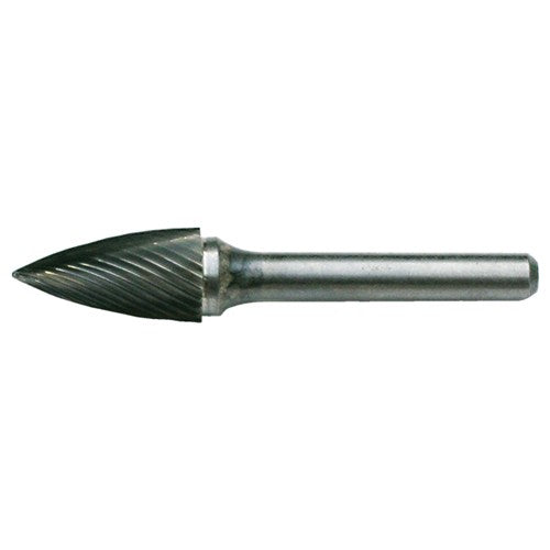 SG-5 Standard Cut Solid Carbide Bur-Pointed Tree Shape - Exact Industrial Supply