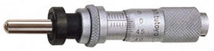 Mitutoyo - 13mm, 0.5118 Inch Thimble, 0.1969 Inch Diameter x 17.5mm Long Spindle, Mechanical Micrometer Head - All Tool & Supply