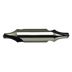 #12 × 47.5 mm OAL 60 Degree HSS Center Drill Form B Bright - All Tool & Supply