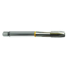 M8 × 1.25 3FL 6H Cobalt Spiral Point Plug Yellow Ring Tap-Bright FORM-B DIN 376 - All Tool & Supply