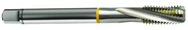 M10x1.25 6H 3-Flute Cobalt Yellow Ring Semi-Bottoming 15 degree Spiral Flute Tap-Bright - All Tool & Supply