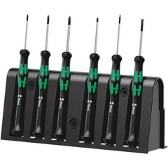 Wera - Screwdriver Sets Screwdriver Types Included: Phillips; Slotted; Microstix Number of Pieces: 6 - All Tool & Supply