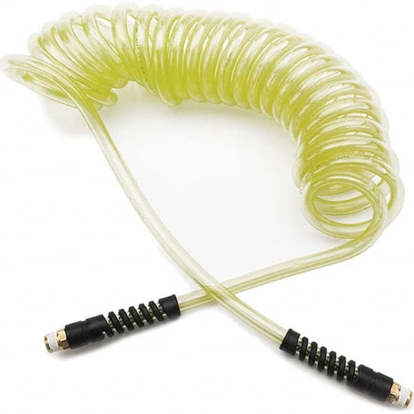 Parker - Coiled & Self-Storing Hose Inside Diameter (Inch): 1/4 Material: 95A Shore Durometer Polyurethane - All Tool & Supply