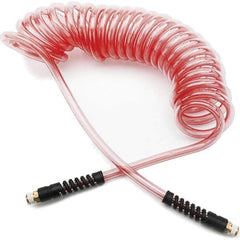 Parker - Coiled & Self-Storing Hose Inside Diameter (Inch): 1/4 Material: 95A Shore Durometer Polyurethane - All Tool & Supply