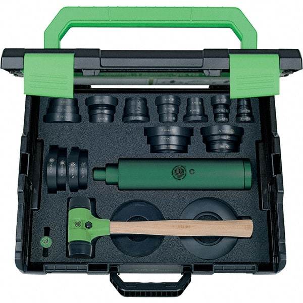 KUKKO - 37 Piece, Black/Green Plastic Bearing Fitting Kit - For Use with Ball Bearings - All Tool & Supply